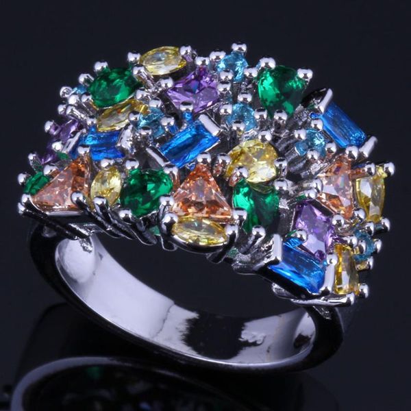 cluster rings graceful multigem multicolor brown cubic zirconia silver plated ring v0583, Golden;silver
cluster rings graceful multigem multicolor brown cubic zirconia silver plated ring v0583, Golden;silver