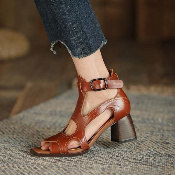 sandals fashion genuine leather women 2021 summer shoes open toe rome style high heels buckle gladiator woman, Black
sandals fashion genuine leather women 2021 summer shoes open toe rome style high heels buckle gladiator woman, Black