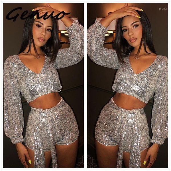 two piece dress women silver sequin 2 set summer v-neck long sleeve crop and shorts glitter suits bandage club party outfits, White
two piece dress women silver sequin 2 set summer v-neck long sleeve crop and shorts glitter suits bandage club party outfits, White