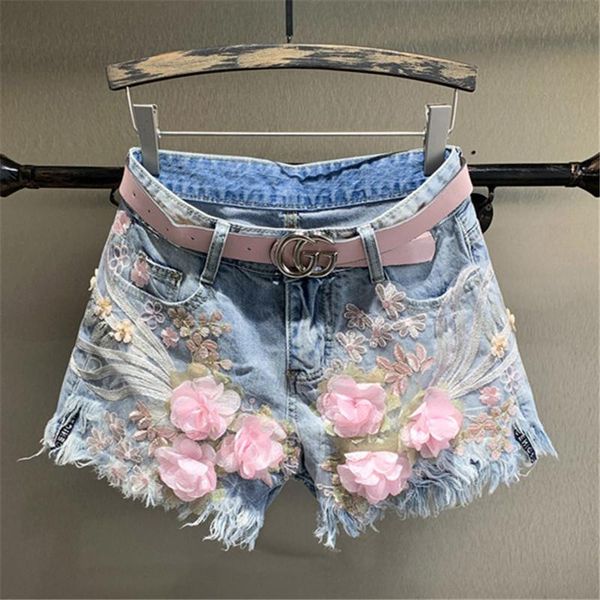 women's jeans pink lace flowers denim women fashion cowboy shorts 2021 embroidery summer large size casual, Blue
women's jeans pink lace flowers denim women fashion cowboy shorts 2021 embroidery summer large size casual, Blue