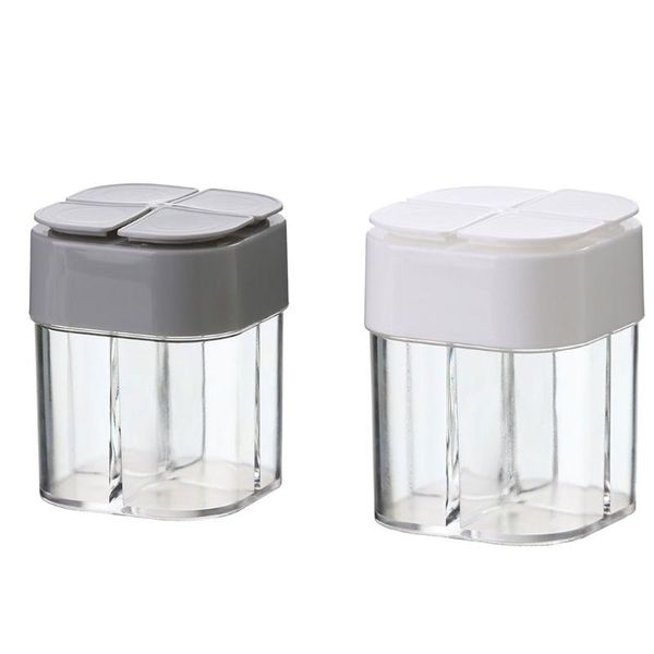 storage bottles & jars household seasoning bottle plastic 4 in 1 flap spice tank salt jar sealing moisture proof condiment container kitchen
storage bottles & jars household seasoning bottle plastic 4 in 1 flap spice tank salt jar sealing moisture proof condiment container kitchen