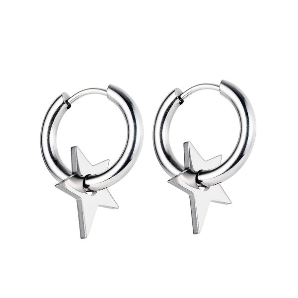 charm earrings for men or women fashion all-match titanium stainless steel personality small circle sliver star jewelry lovers gifts ge652, Golden
charm earrings for men or women fashion all-match titanium stainless steel personality small circle sliver star jewelry lovers gifts ge652, Golden