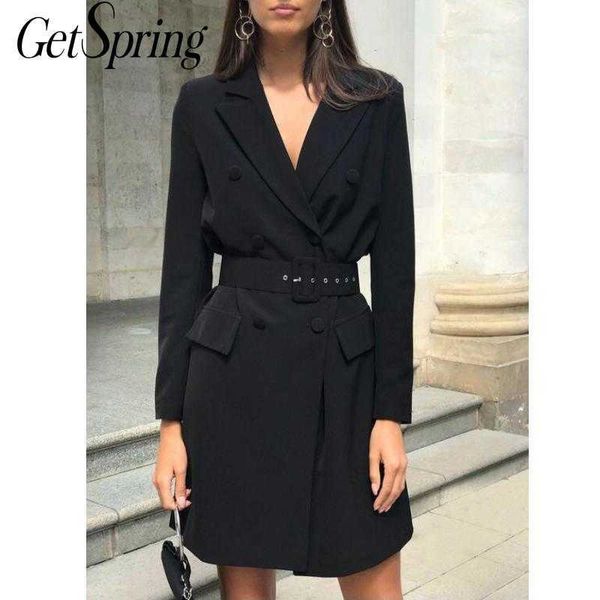 getspring women blazer black plus size long blazers jackets vintage casual double breasted suit coats 210601, White;black
getspring women blazer black plus size long blazers jackets vintage casual double breasted suit coats 210601, White;black