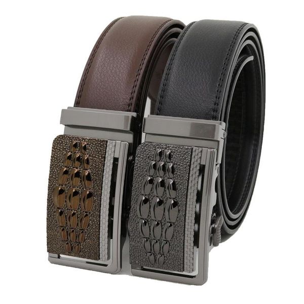belts men's alloy buckle automatic belt personality modeling youth business cinturones para mujer designer men high quality, Black;brown
belts men's alloy buckle automatic belt personality modeling youth business cinturones para mujer designer men high quality, Black;brown