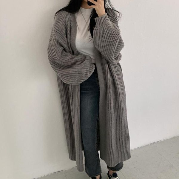 women's knits & tees casual long knitted cardigan women mujer vintage loose sweater coat solid oversized jumper korean fashion clothes, White
women's knits & tees casual long knitted cardigan women mujer vintage loose sweater coat solid oversized jumper korean fashion clothes, White