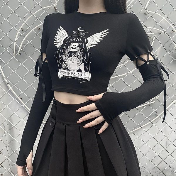 gothgotik gothic black bodycon women punk harajuku patchwork witch print long sleeve slim t-shirts female party women's t-shir, White
gothgotik gothic black bodycon women punk harajuku patchwork witch print long sleeve slim t-shirts female party women's t-shir, White