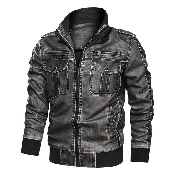 stitching distressed motorcycle style men leather jacket high-quality stand-up collar retro comfortable windproof and warm fashion travel co, Black
stitching distressed motorcycle style men leather jacket high-quality stand-up collar retro comfortable windproof and warm fashion travel co, Black