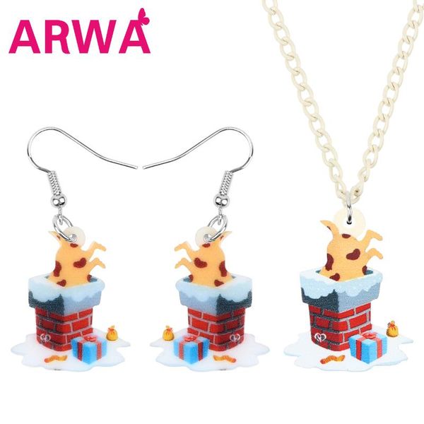 earrings & necklace arwa acrylic christmas anime chimney dog gift box jewelry set decorations for women girls teens, Silver
earrings & necklace arwa acrylic christmas anime chimney dog gift box jewelry set decorations for women girls teens, Silver