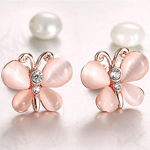 stud women luxurious imitation opal butterfly earrings ear jewelry festival present valentine's day gift, Golden;silver
stud women luxurious imitation opal butterfly earrings ear jewelry festival present valentine's day gift, Golden;silver