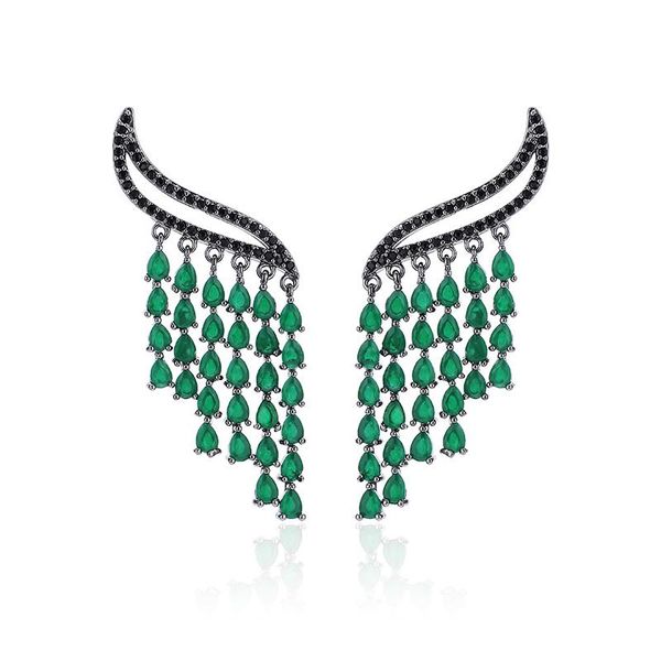 clip-on & screw back punk jewelry women crystal ear cuff long tassel rhinestones clip earring for party fashion, Silver
clip-on & screw back punk jewelry women crystal ear cuff long tassel rhinestones clip earring for party fashion, Silver
