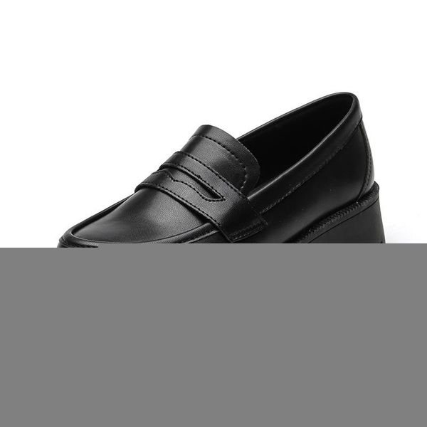 dress shoes british style casual loafers autumn spring women 2021 thick-soled college solid pu leather fashion girls, Black
dress shoes british style casual loafers autumn spring women 2021 thick-soled college solid pu leather fashion girls, Black