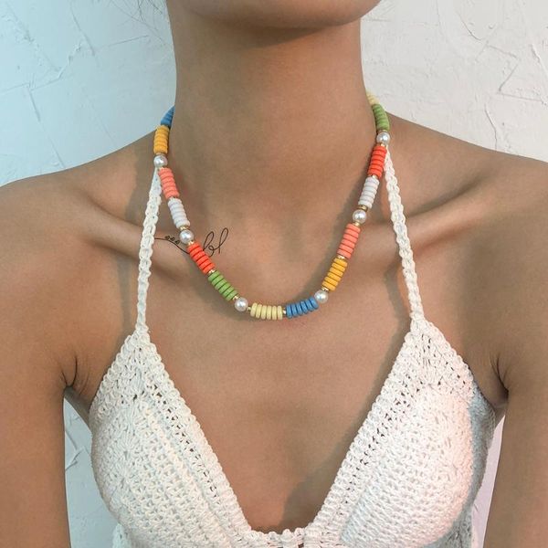 chokers lalynnly sweet handmade colorful clavicle chain refreshing imitation round pearl necklace choker women's neck jewelry n8837, Golden;silver
chokers lalynnly sweet handmade colorful clavicle chain refreshing imitation round pearl necklace choker women's neck jewelry n8837, Golden;silver