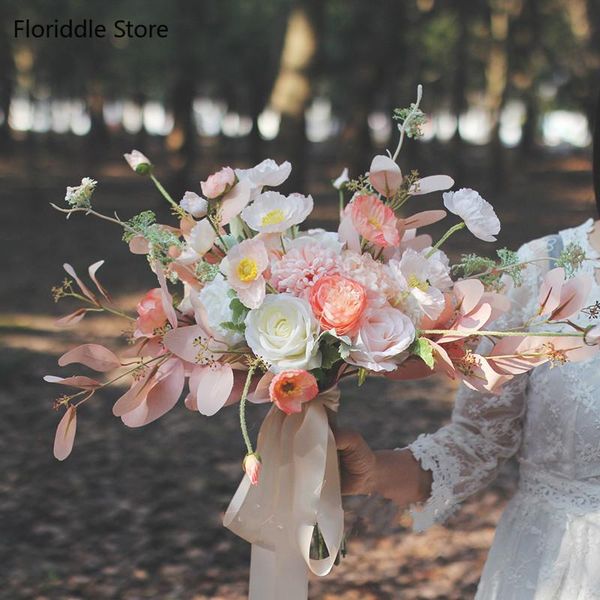 decorative flowers & wreaths coral orange artificial flower bridal bouquet lawn natural wedding ceremony decoration silk
decorative flowers & wreaths coral orange artificial flower bridal bouquet lawn natural wedding ceremony decoration silk