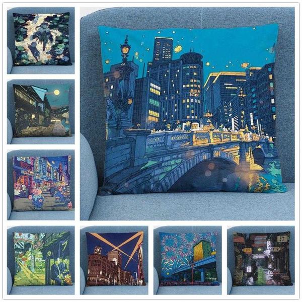 cushion/decorative pillow anime city landscape soft short plush cushion cover case for home sofa car decor pillowcase 45x45cm
cushion/decorative pillow anime city landscape soft short plush cushion cover case for home sofa car decor pillowcase 45x45cm