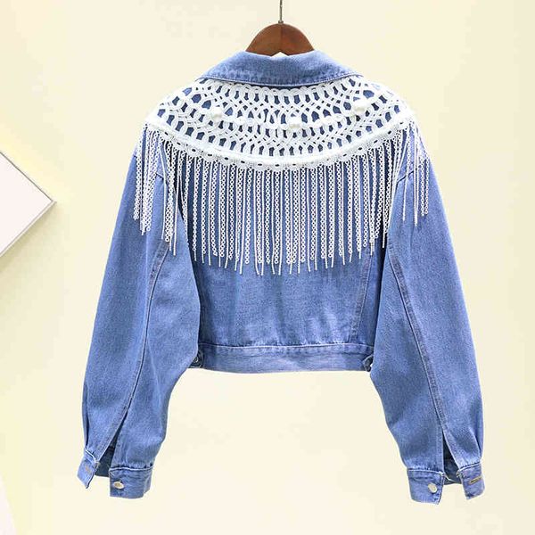 women's jackets spring denim korean bf loose short tassel beading jean jacket student leisure cowboy coat outerwear y54 jzsv, Black;brown
women's jackets spring denim korean bf loose short tassel beading jean jacket student leisure cowboy coat outerwear y54 jzsv, Black;brown