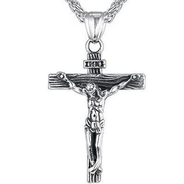 with chain necklace jewelry gifts for men religious jesus cross 2021 fashion gold color pendent pendant necklaces, Silver
with chain necklace jewelry gifts for men religious jesus cross 2021 fashion gold color pendent pendant necklaces, Silver