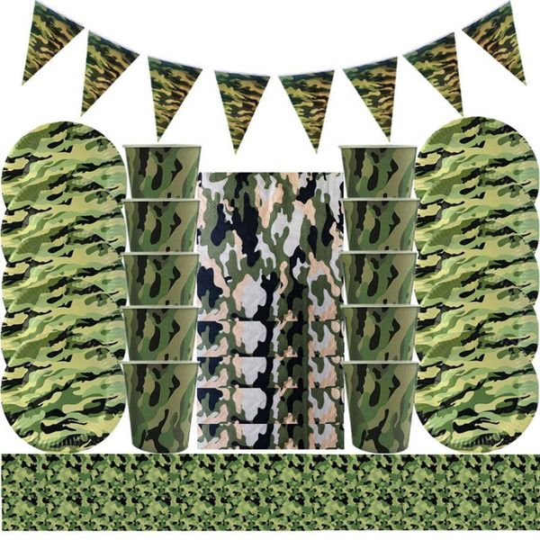 disposable dinnerware army camouflage tableware set green balloons military theme paper plate cup napkin kids boys birthday party decoration
disposable dinnerware army camouflage tableware set green balloons military theme paper plate cup napkin kids boys birthday party decoration