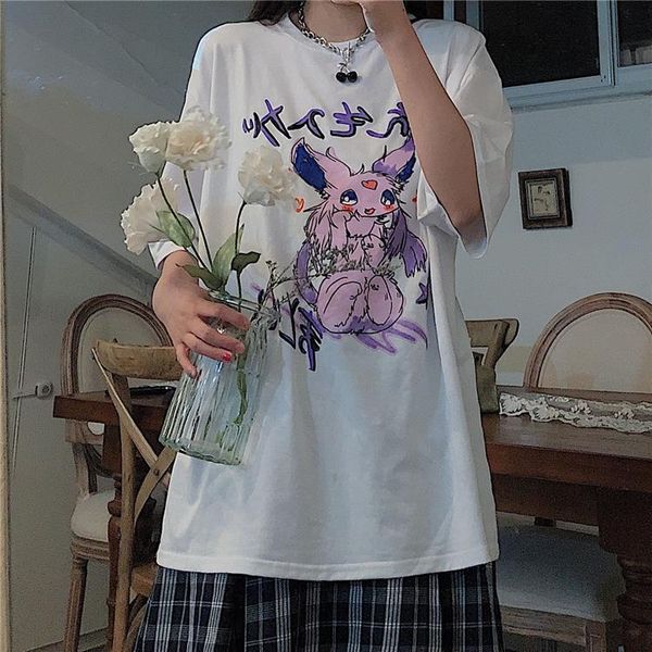 women's t-shirt kawaii cartoon pink short sleeve punk crop bear print summer casual cute women t shirt tee fashion black clothing, White
women's t-shirt kawaii cartoon pink short sleeve punk crop bear print summer casual cute women t shirt tee fashion black clothing, White