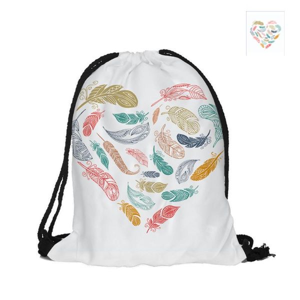 backpack boho style colorful feathersprinting decorative drawstring fashion polyester bags for women men pouch backpacks
backpack boho style colorful feathersprinting decorative drawstring fashion polyester bags for women men pouch backpacks