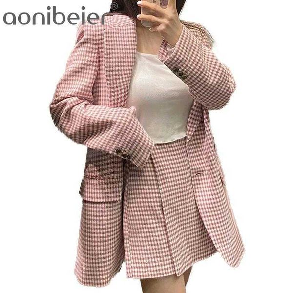 za 2 pieces casual blazer short spring plaid office lady coat elegant fashion design women basic outfit coats 210604, White;black 
za 2 pieces casual blazer short spring plaid office lady coat elegant fashion design women basic outfit coats 210604, White;black