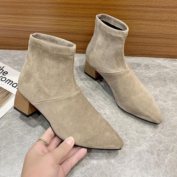 boots 5cm square medium hight heel women's shoes for 2021 spring autumn zip ankle pointed toe casual outdoor street footwear, Black
boots 5cm square medium hight heel women's shoes for 2021 spring autumn zip ankle pointed toe casual outdoor street footwear, Black