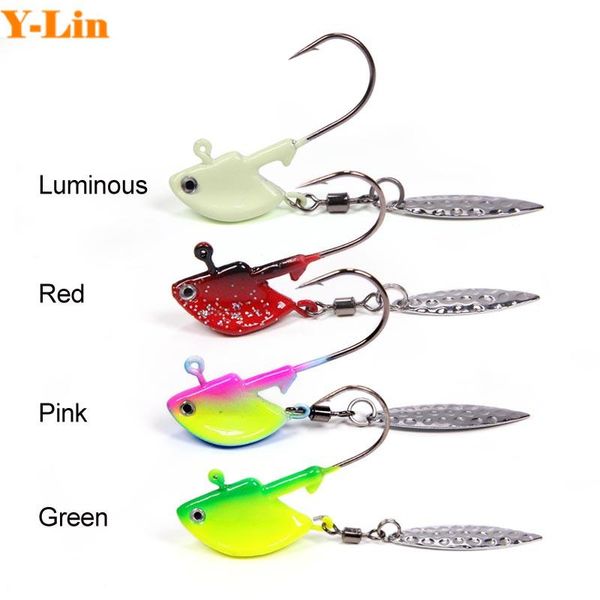 fishing hooks 4pcs/pack 3d eyes fish lifelike jig head hook soft bait 4g/7g/10g/14g/21g fishig lead with spinner spoon
fishing hooks 4pcs/pack 3d eyes fish lifelike jig head hook soft bait 4g/7g/10g/14g/21g fishig lead with spinner spoon