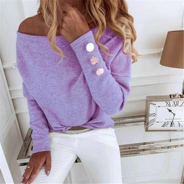women blouses long sleeve elegant casual off shoulder blouse shirt button lady classic blusas chemise femme women's & shirts, White
women blouses long sleeve elegant casual off shoulder blouse shirt button lady classic blusas chemise femme women's & shirts, White