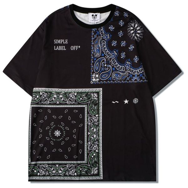 men's t-shirts mens paisley patchwork print t shirt short sleeve shirts summer oversized t-shirt o-neck loose black retro tees, White;black
men's t-shirts mens paisley patchwork print t shirt short sleeve shirts summer oversized t-shirt o-neck loose black retro tees, White;black