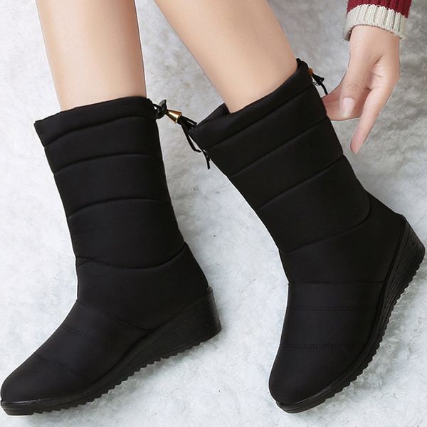 waterproof winter boots female shoes mid-calf down boots women warm ladies snow bootie wedge rubber plush botas mujer 2021, Black
waterproof winter boots female shoes mid-calf down boots women warm ladies snow bootie wedge rubber plush botas mujer 2021, Black