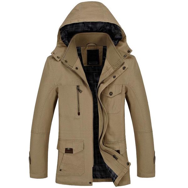 men's jackets 2021 spring casual medium long jaqueta masculino good quality cotton hooded chaqueta militar hombre, Black;brown
men's jackets 2021 spring casual medium long jaqueta masculino good quality cotton hooded chaqueta militar hombre, Black;brown