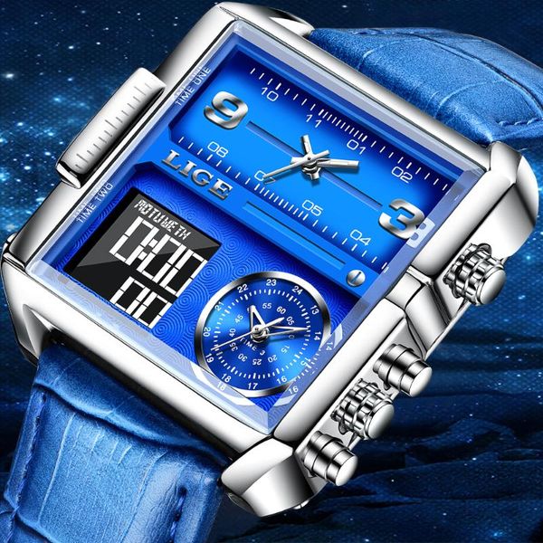 wristwatches watches mens 2021 classic blue clock fashion analog military waterproof men quartz casual square digital watch, Slivery;brown
wristwatches watches mens 2021 classic blue clock fashion analog military waterproof men quartz casual square digital watch, Slivery;brown