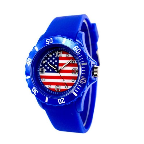 wristwatches spanish flag pattern football world cup quartz watch red silicone soft comfortable sports couple, Slivery;brown 
wristwatches spanish flag pattern football world cup quartz watch red silicone soft comfortable sports couple, Slivery;brown