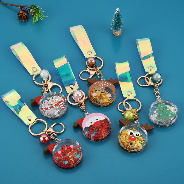 2021 fashion keychain new creative round oil flowing sand christmas series key chain elk cute bag pendant small gift, Slivery;golden
2021 fashion keychain new creative round oil flowing sand christmas series key chain elk cute bag pendant small gift, Slivery;golden