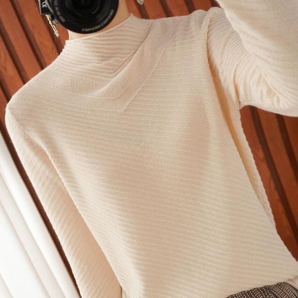 100% cotton half turtleneck sweater women loose spring style korean women's blouse knitted pullover bottoming shirt sweaters, White;black
100% cotton half turtleneck sweater women loose spring style korean women's blouse knitted pullover bottoming shirt sweaters, White;black