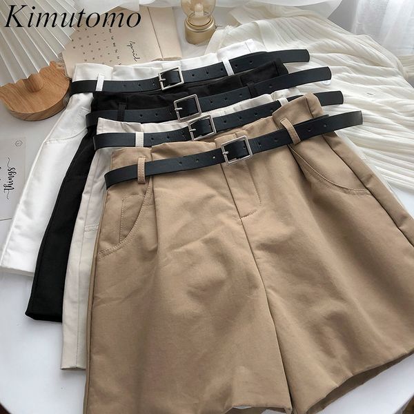 kimutomo casual shorts female safari style summer korean fashion ladies solid high waist slim wide leg shorts with belt 210521, White;black
kimutomo casual shorts female safari style summer korean fashion ladies solid high waist slim wide leg shorts with belt 210521, White;black