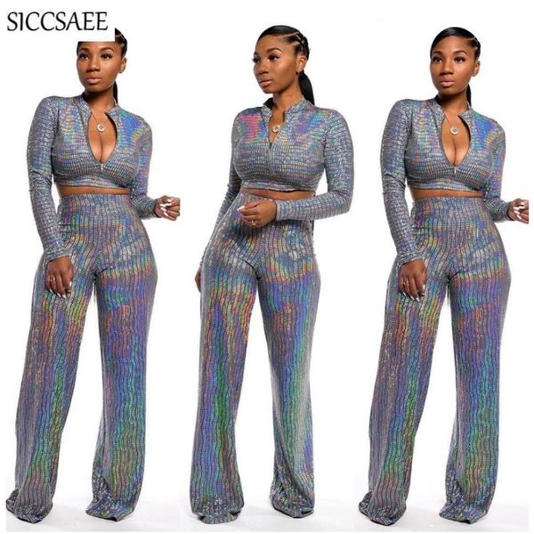 two piece dress silver glitter set club wear sparkly outfits crop and pants wide leg clothing sweat suit sequins nightwear, White
two piece dress silver glitter set club wear sparkly outfits crop and pants wide leg clothing sweat suit sequins nightwear, White