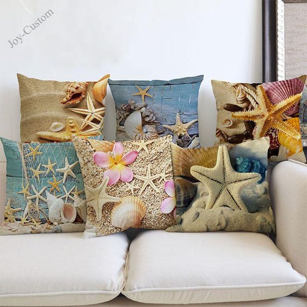 cushion/decorative pillow the sea beach starfish shell conch pattern linen throw case summer blue marine life home sofa decoration cushion c
cushion/decorative pillow the sea beach starfish shell conch pattern linen throw case summer blue marine life home sofa decoration cushion c