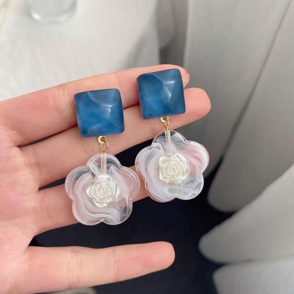 dangle & chandelier fashion fairy blue rose transparent flowers earring for women square geometric vintage pendientes bijoux femme, Silver
dangle & chandelier fashion fairy blue rose transparent flowers earring for women square geometric vintage pendientes bijoux femme, Silver
