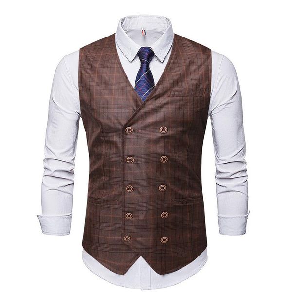 men's vests vest classic slim men houndstooth double-breasted fashion business gentleman single item banquet dress mj163, Black;white
men's vests vest classic slim men houndstooth double-breasted fashion business gentleman single item banquet dress mj163, Black;white