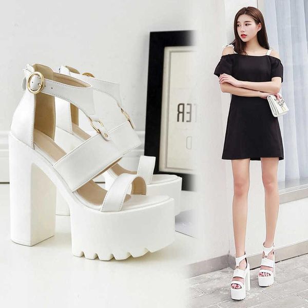dress shoes 2021 thick heel waterproof platform hollow open toe high sandals, Black
dress shoes 2021 thick heel waterproof platform hollow open toe high sandals, Black