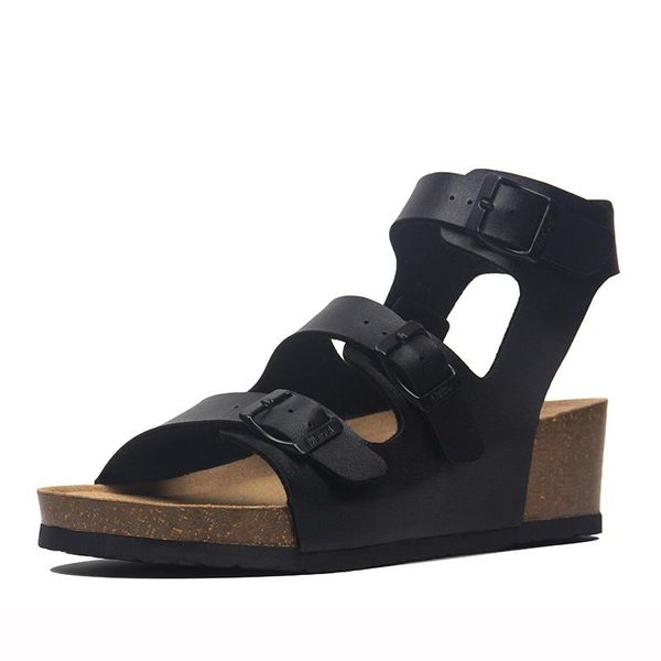 slippers shoes soft slides platform on a wedge women heels fashion comfort summer high luxury pu bonded leather scandals rome, Black
slippers shoes soft slides platform on a wedge women heels fashion comfort summer high luxury pu bonded leather scandals rome, Black