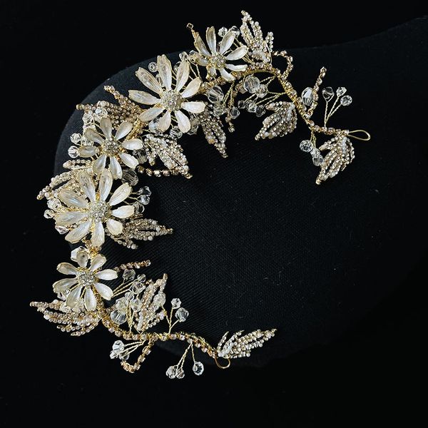 flower leaf headbands headpieces crystal pearl hairbands headdress women headwear brides wedding hair accessories bridal jewelry, Golden;white
flower leaf headbands headpieces crystal pearl hairbands headdress women headwear brides wedding hair accessories bridal jewelry, Golden;white