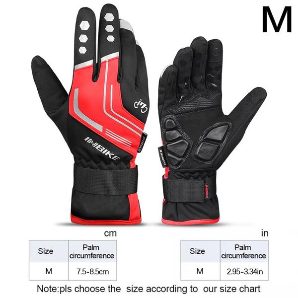 cycling gloves inbike 1 pair touch screen mtb bike sport windproof full finger reflective winter warm bicycle glove, Black
cycling gloves inbike 1 pair touch screen mtb bike sport windproof full finger reflective winter warm bicycle glove, Black