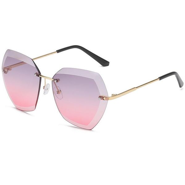 sunglasses 2021 brand design fashion vintage rimless pilot women men retro cutting lens gradient sun glasses female uv400, White;black
sunglasses 2021 brand design fashion vintage rimless pilot women men retro cutting lens gradient sun glasses female uv400, White;black