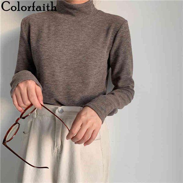 colorfaith new women's autumn winter knitwear turtleneck bottoming warm pullover thicken elegant jumpers sweater sw5561 210413, White;black
colorfaith new women's autumn winter knitwear turtleneck bottoming warm pullover thicken elegant jumpers sweater sw5561 210413, White;black