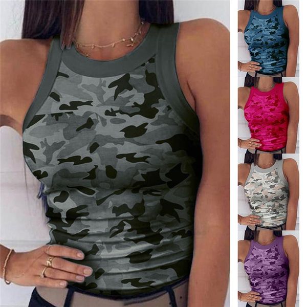 women's tanks & camis summer women camouflage tank o-neck slim fit casual vest tight elastic fitness running sports vests, White
women's tanks & camis summer women camouflage tank o-neck slim fit casual vest tight elastic fitness running sports vests, White