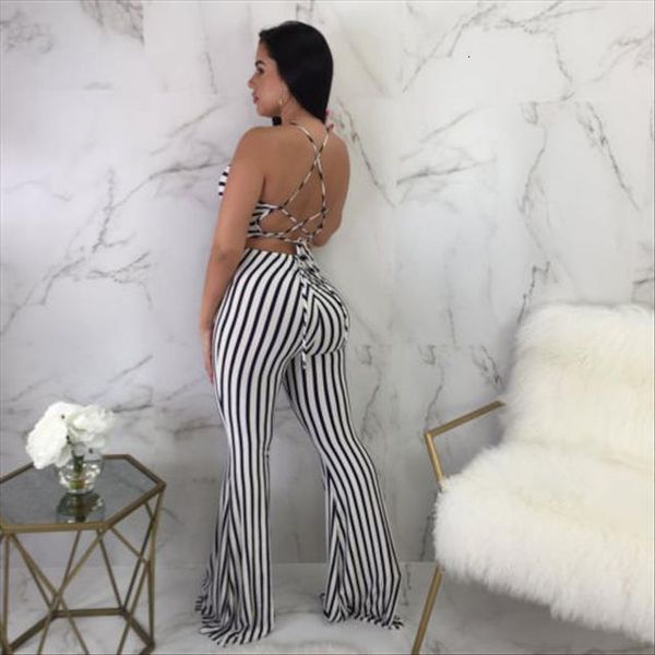 clubwear pants summer outfits women jumpsuits bodycon party white and black striped backless bandage cross rompers, Black;white
clubwear pants summer outfits women jumpsuits bodycon party white and black striped backless bandage cross rompers, Black;white