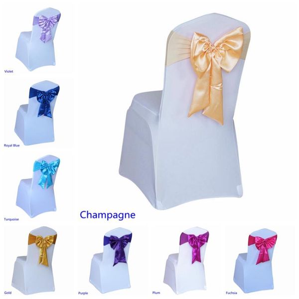 

sashes 20 colours spandex chair sash butterfly style satin bow tie lycra fit all chairs wedding el party