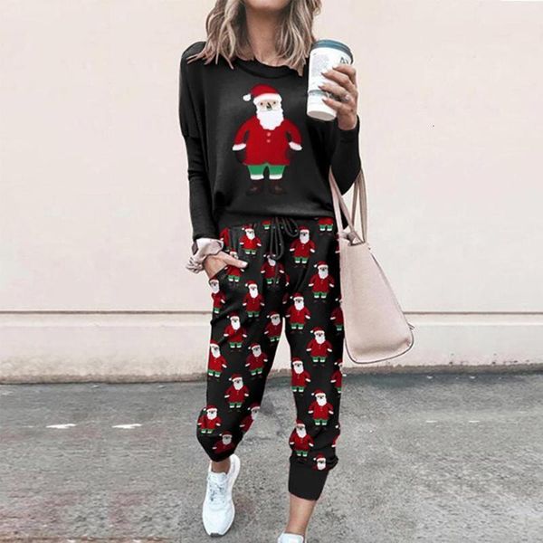 Women's Tracksuits Fashion O Neck Christmas Pant Set Long Sleeve Print 2 Pieces Outfits Ladies Casual Two FSOM, Gray
Women's Tracksuits Fashion O Neck Christmas Pant Set Long Sleeve Print 2 Pieces Outfits Ladies Casual Two FSOM, Gray