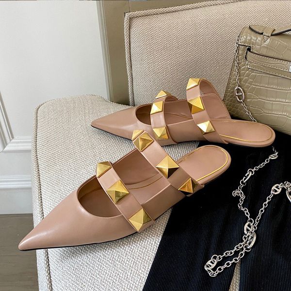 2021 fashion luxury designer sandals for women slipper big willow nail buckle shoes soft genuine leather sole slippers womens flat sandal sh, Black
2021 fashion luxury designer sandals for women slipper big willow nail buckle shoes soft genuine leather sole slippers womens flat sandal sh, Black